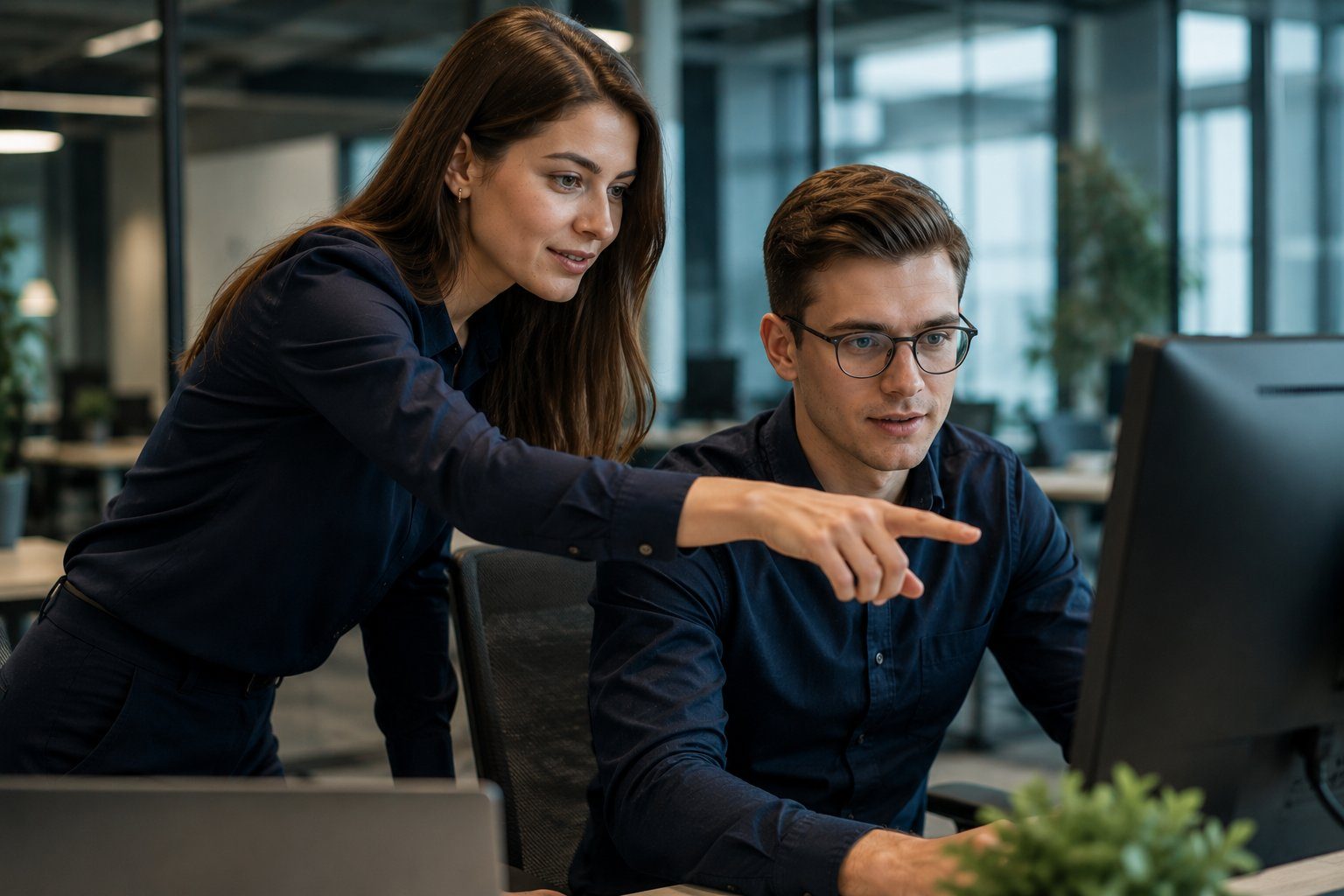 A coaching session between mentor and member